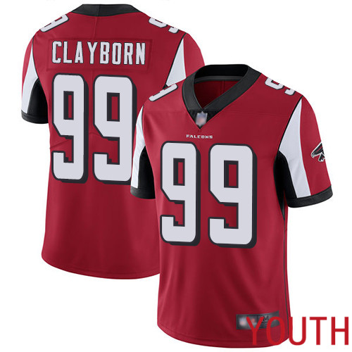 Atlanta Falcons Limited Red Youth Adrian Clayborn Home Jersey NFL Football #99 Vapor Untouchable->youth nfl jersey->Youth Jersey